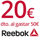 20€ de descuento al gastar 50€ en Reebok