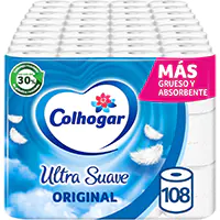 108 rollos de papel higiénico Colhogar