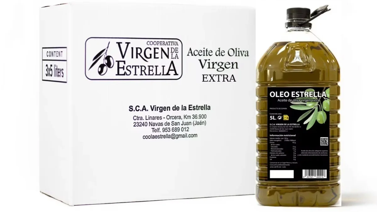 15L Aceite Oliva Virgen Extra Picual Oleo Estrella