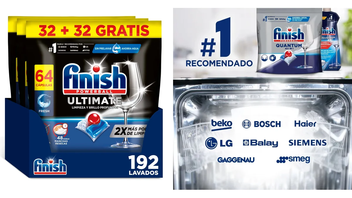 192 pastillas para lavavajillas Finish Quantum