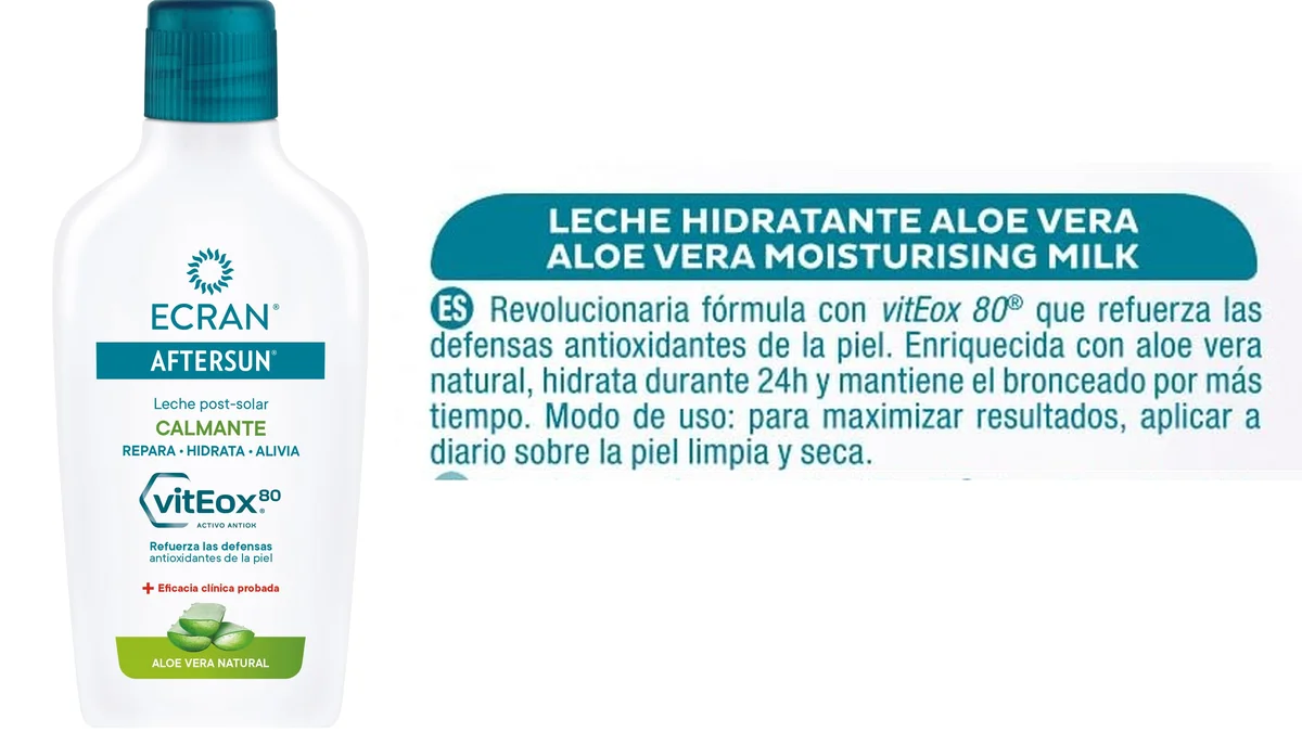 200ml Ecran Aftersun para reparar piel tras tomar el sol