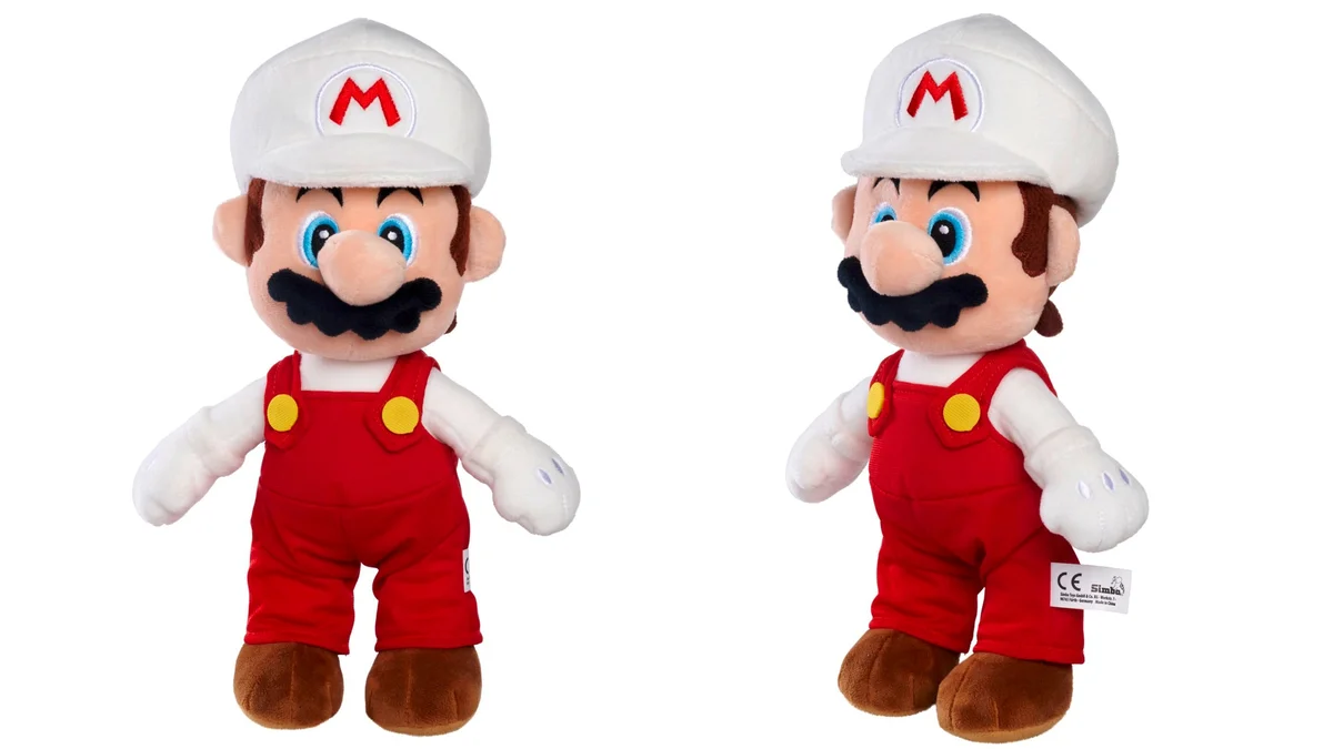 Peluche Super Mario de Fuego 30cm - licencia oficial Nintendo