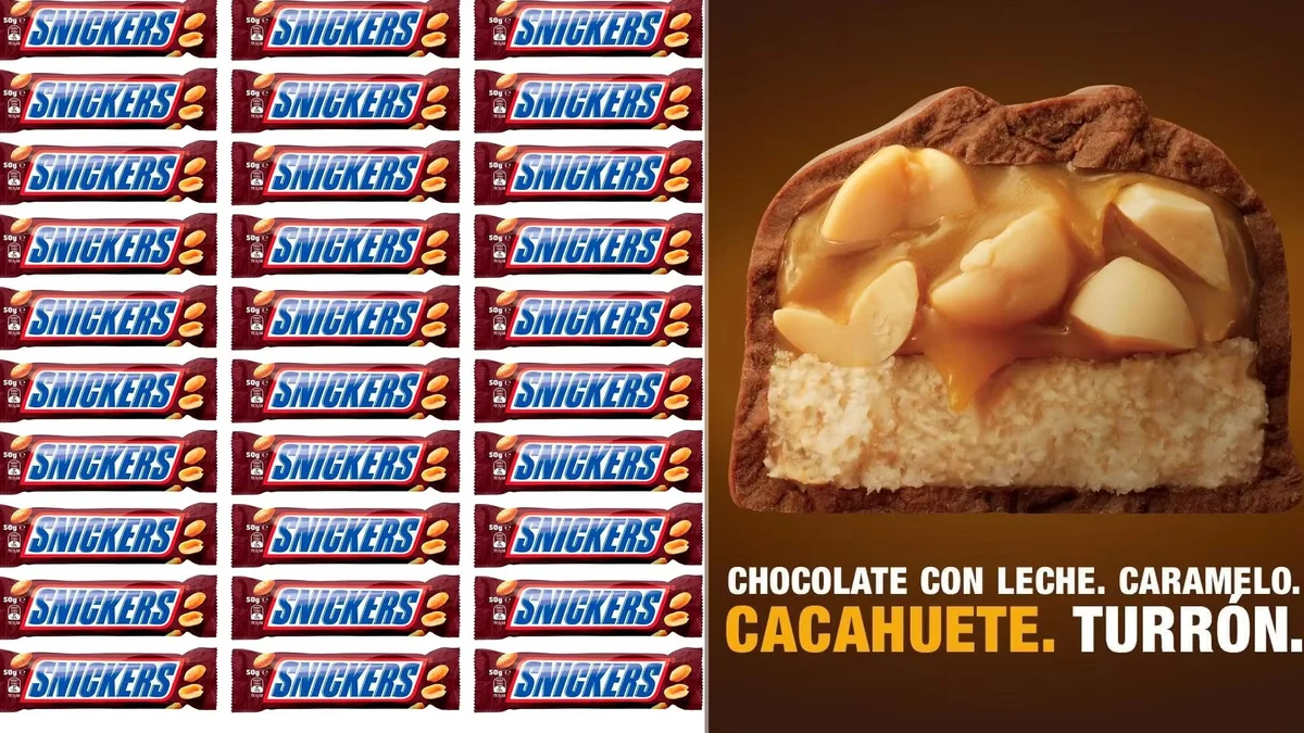 30 paquetes de Snickers  - pack 1.5kg