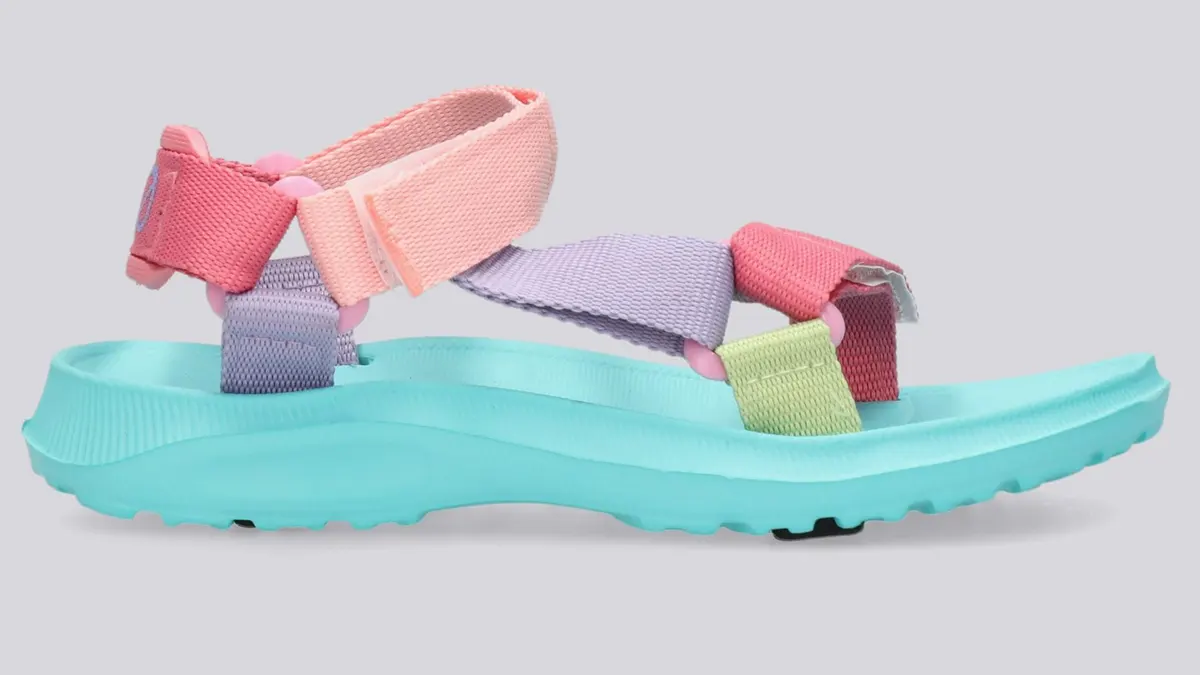 Sandalias Silver con tiras de velcro para niñas - 28 a 32
