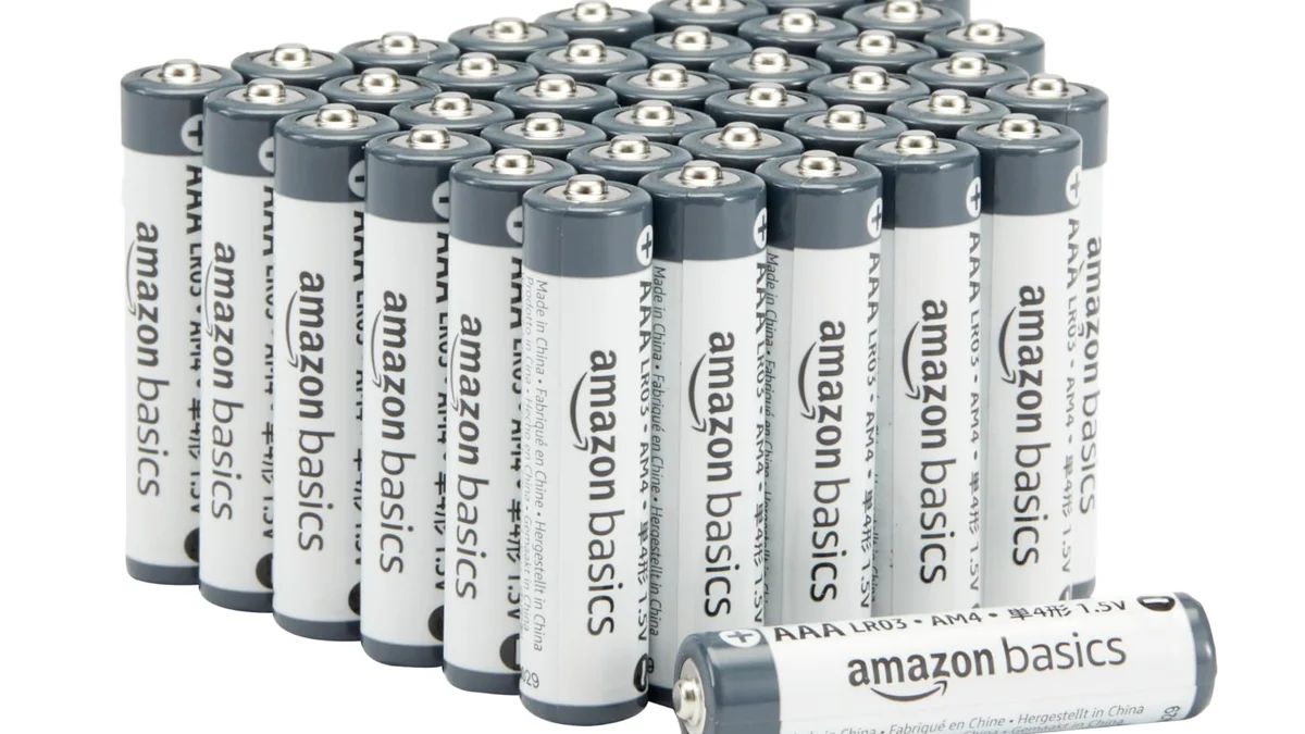 40 pilas alcalinas AmazonBasics  AAA