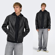 chaqueta cuero polipiel cuero only sons