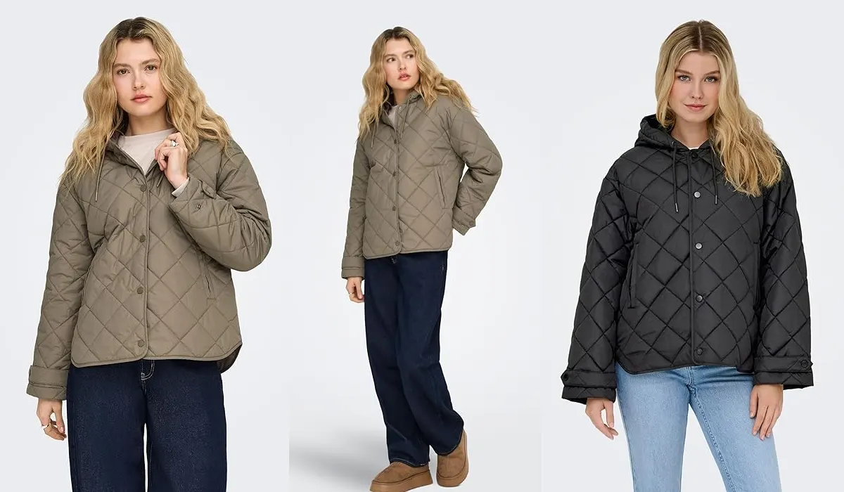 Chaqueta Only acolchada con capucha para mujer