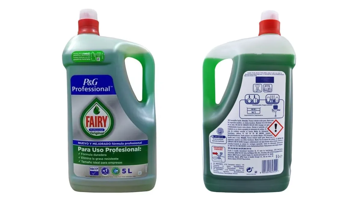 5L Fairy Professional detergente concentrado lavaplatos