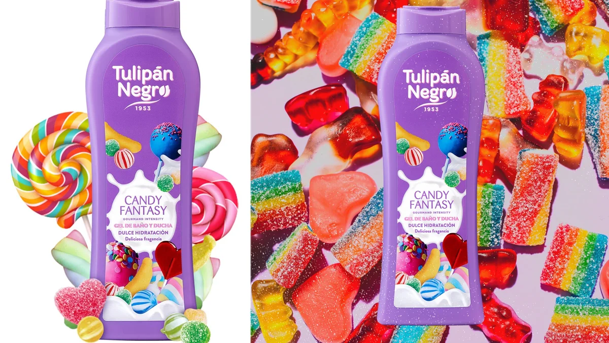 650ml Tulipán negro Candy Fantasy - gel de chucherías