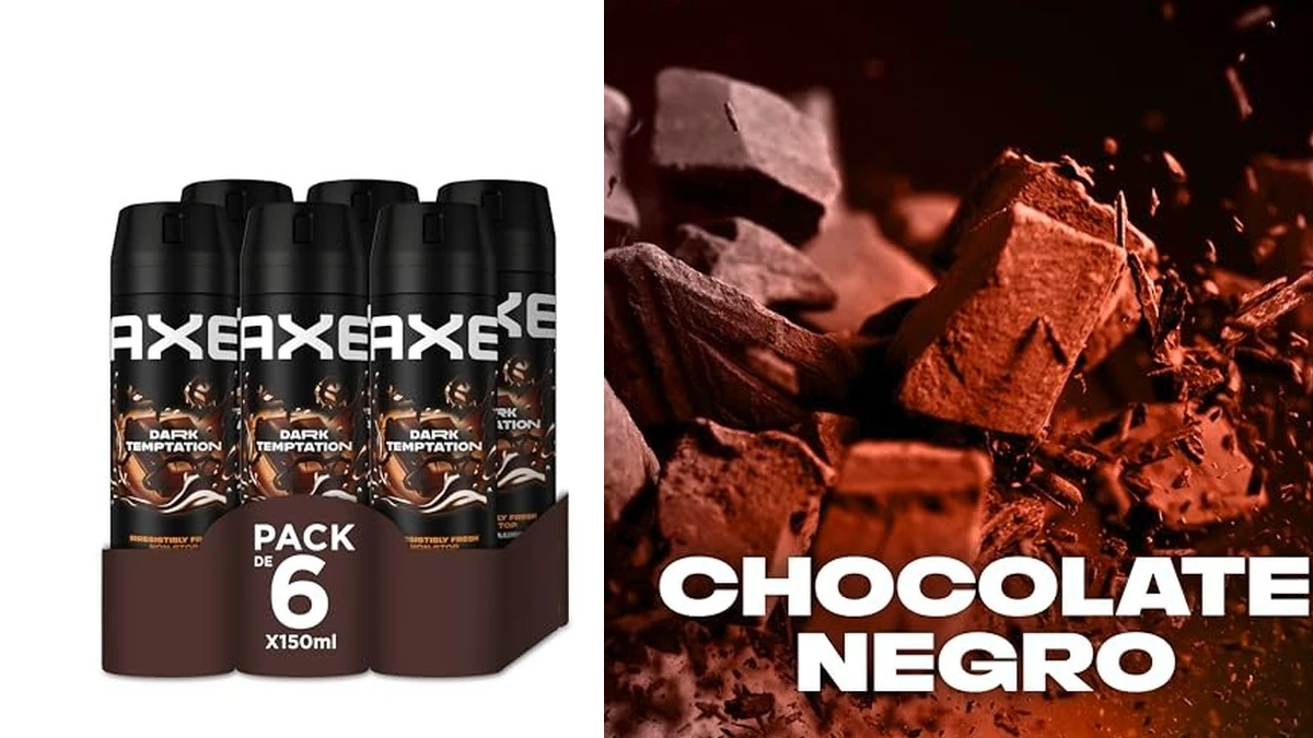Pack 6 desodorantes Axe Dark Temptation de 150ml