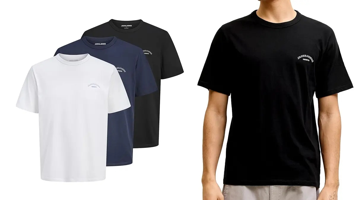 Pack 3 camisetas Jack &amp; Jones hombre