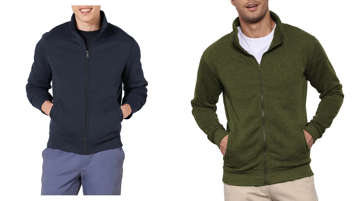 Sudadera cálida Amazon para hombre con cremallera