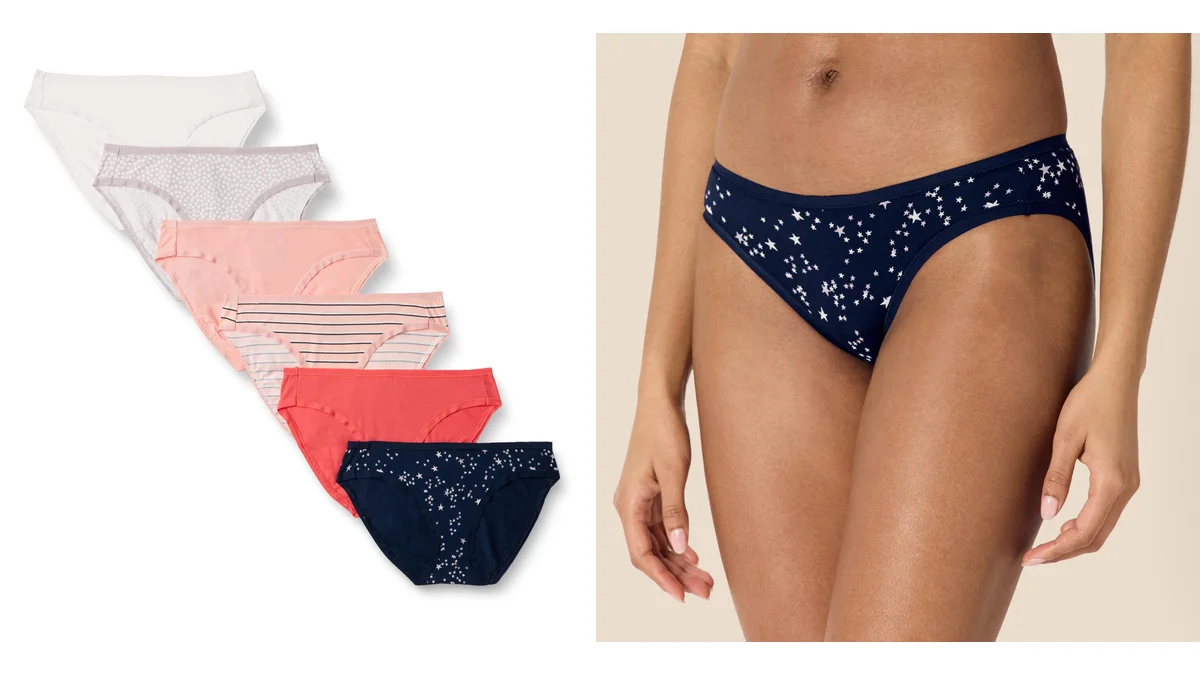 Pack 6 braguitas de algodón Amazon