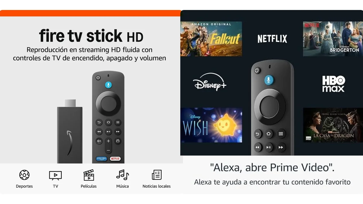 Amazon Fire TV Stick - versión HD y 4K