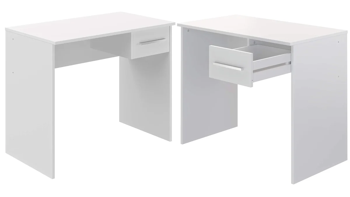 Escritorio con cajón - 90x50x73cm - blanco