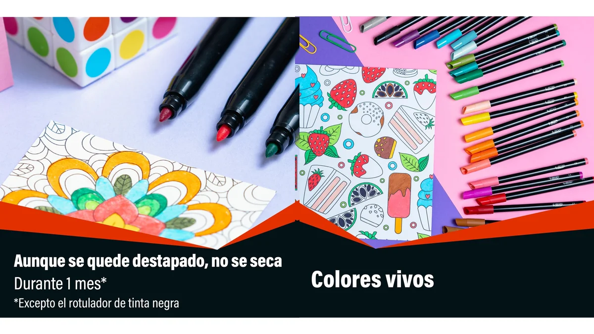 Pack 24 rotuladores BIC Intensity de punta fina