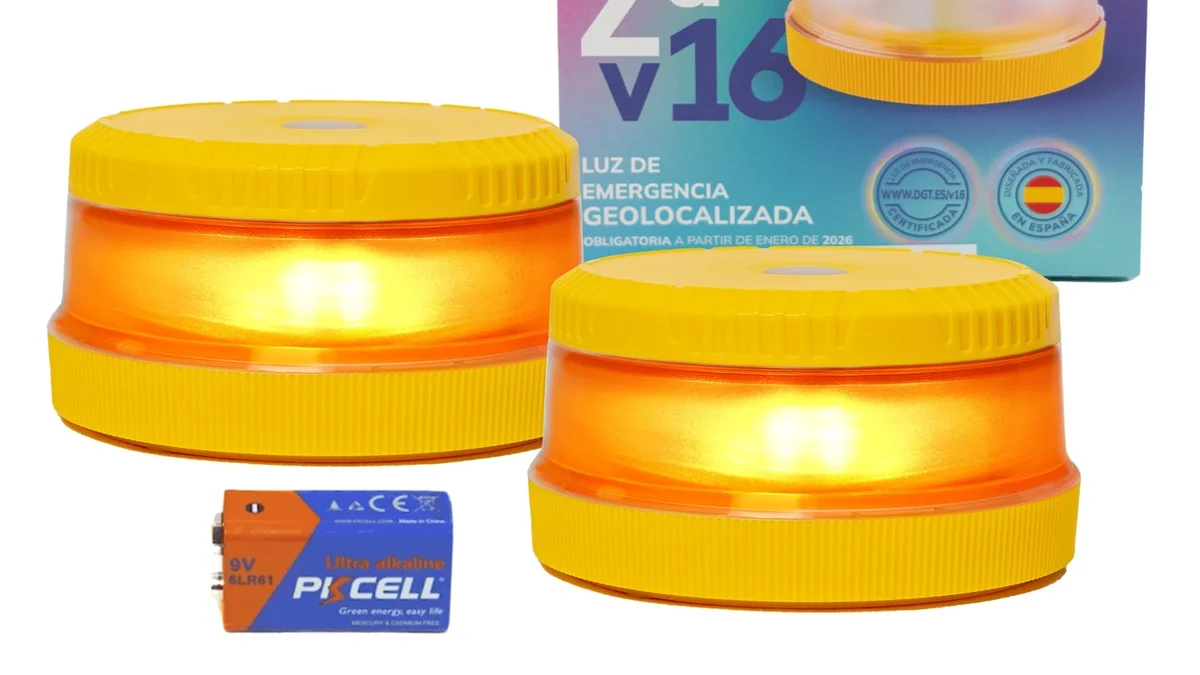 2 Balizas V16 homologada DGT con geolocalización - IDIADA PC25030245