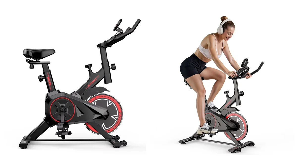 Bicicleta estática con volante de inercia de 6kg