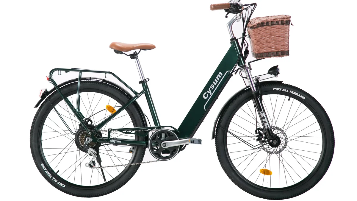Bicicleta electrica Cysum Cityrun 26" 60-90km con asistencia