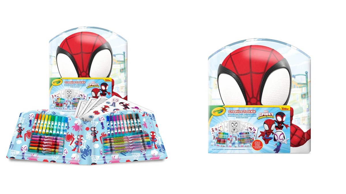 Maletín creativo Crayola Spidey - 40 Piezas