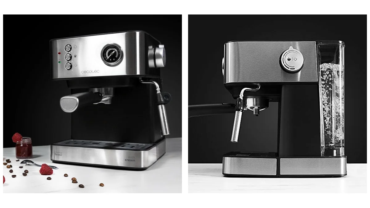 Cafetera Espresso Cecotec - 20 bares con manómetro