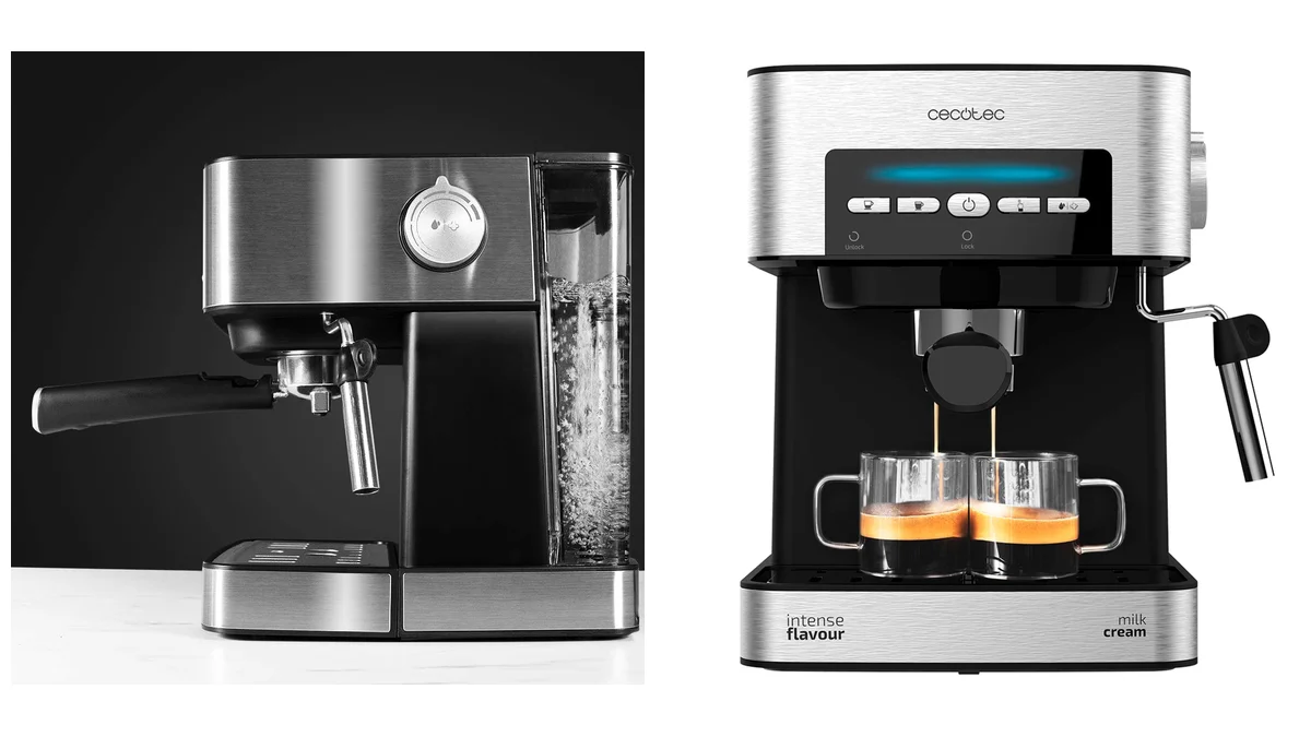 Cafetera espresso Cecotec - 20 bares - calientatazas y espumador