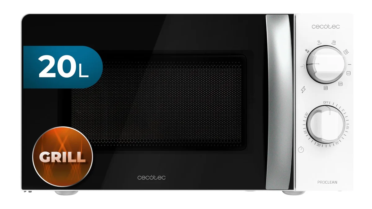 Microondas con GRILL 20L Cecotec ProClean 2110