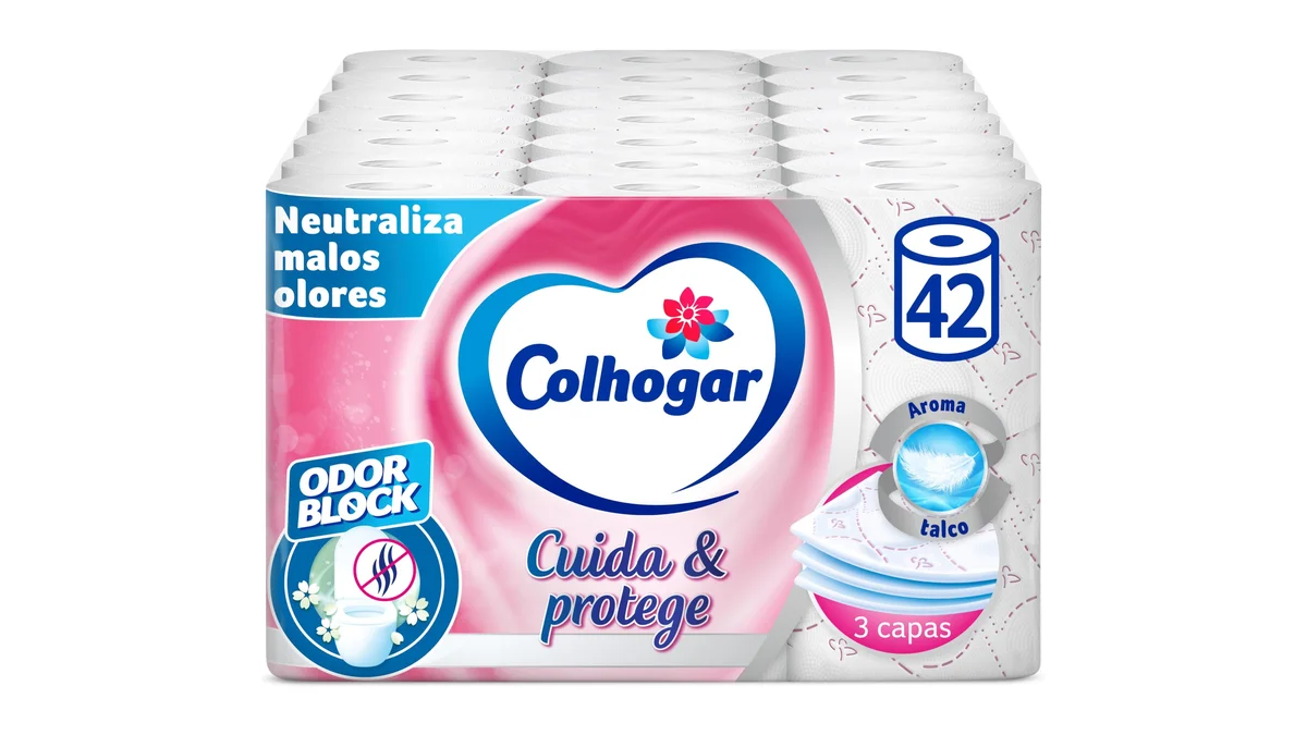 42 rollos Colhogar - 3 capas con neutralizador de olor