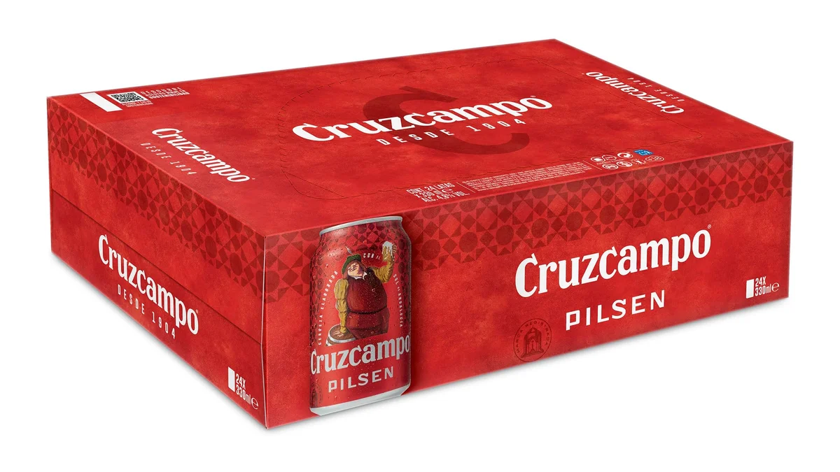 Pack 24 latas de cerveza Cruzcampo
