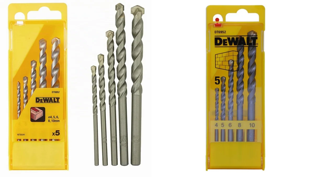 5 Brocas Dewalt para ladrillo / hormigón