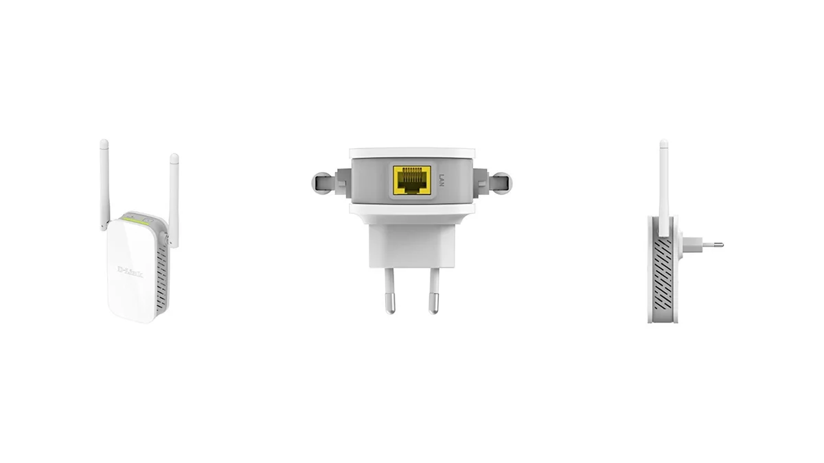 Repetidor WiFi N D-Link con ethernet y 2 antenas