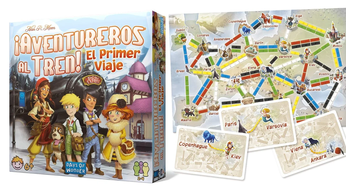 Juego de mesa ¡Aventureros al Tren! El Primer Viaje