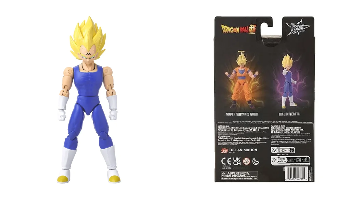 Figura Majin Vegeta 17cm articulada Dragon Ball Super