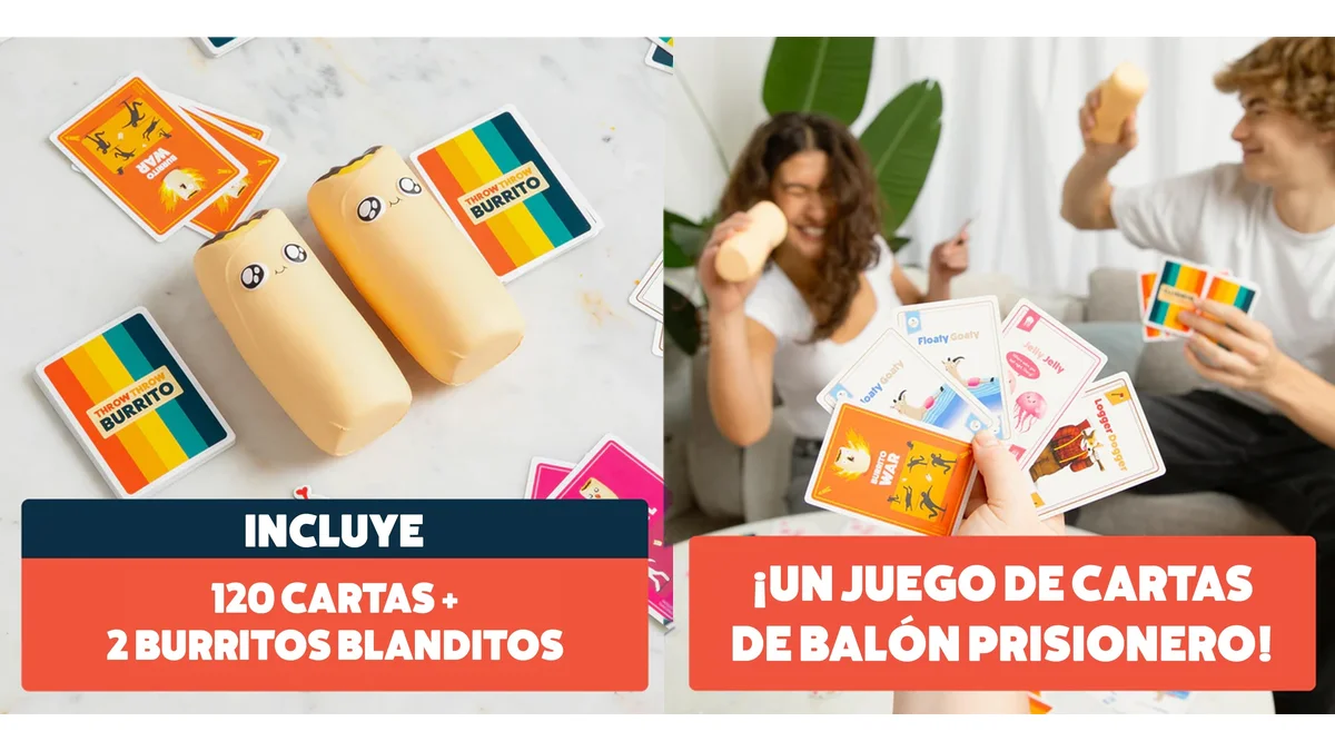 Juego de cartas Throw Throw Burrito de Exploding Kittens