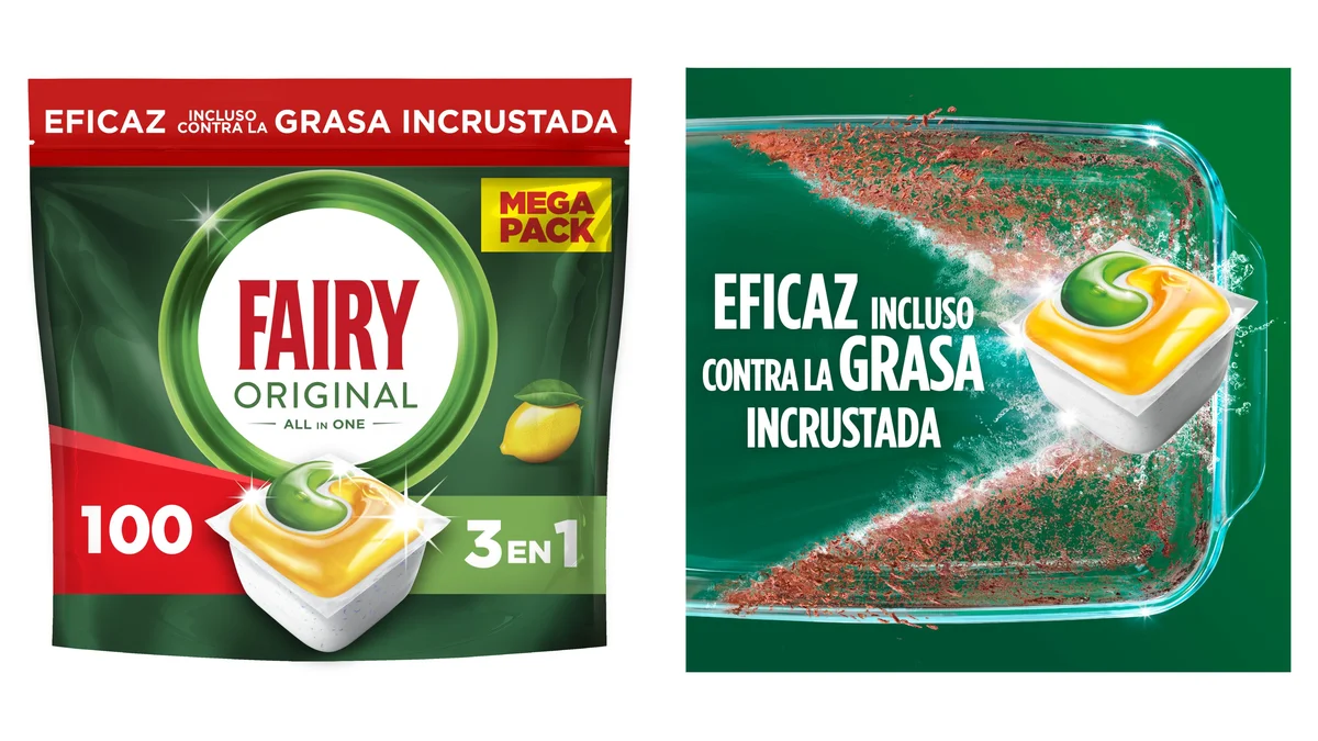 Pack 100 cápsulas Fairy lavavajillas abrillantador