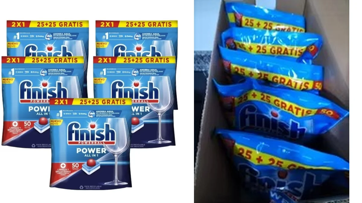 250 pastillas para lavavajillas Finish Powerball