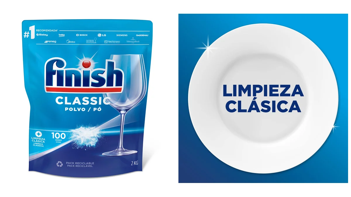 Pack 100 lavados Finish Classic - polvo lavavajillas