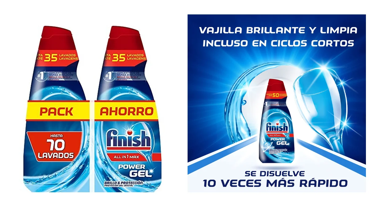 70 dosis -  Finish Gel lavavajillas Todo en 1