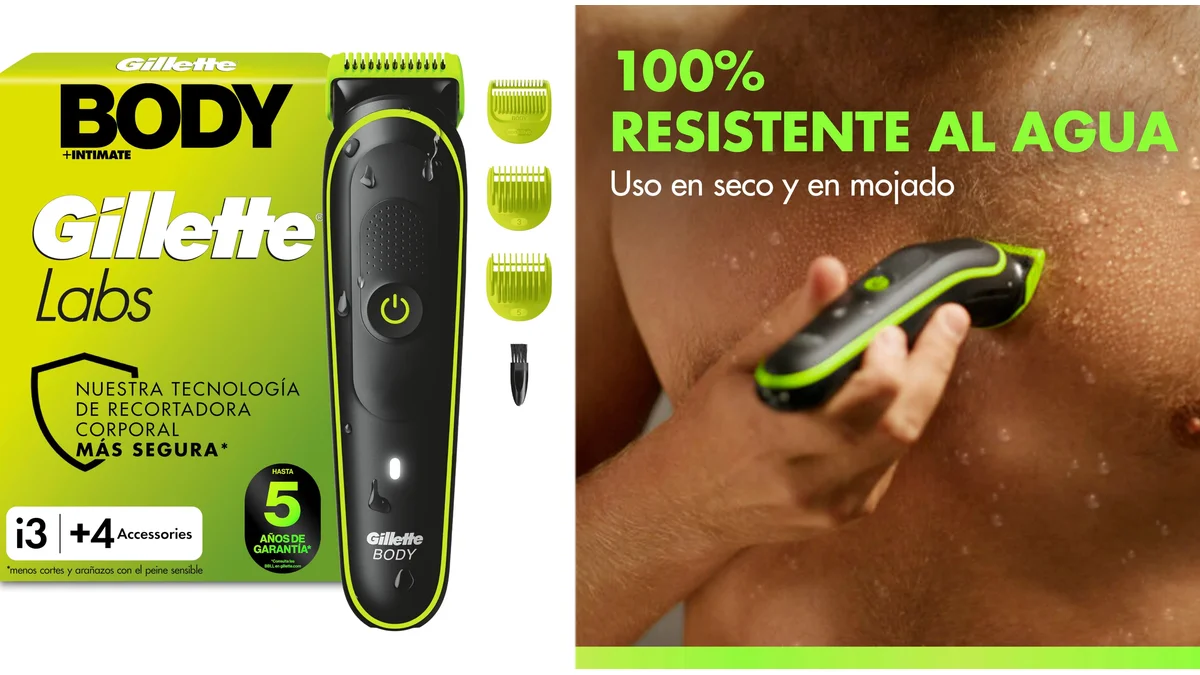 Recortadora corporal GilletteLabs i3 Body + Intimate - no araña