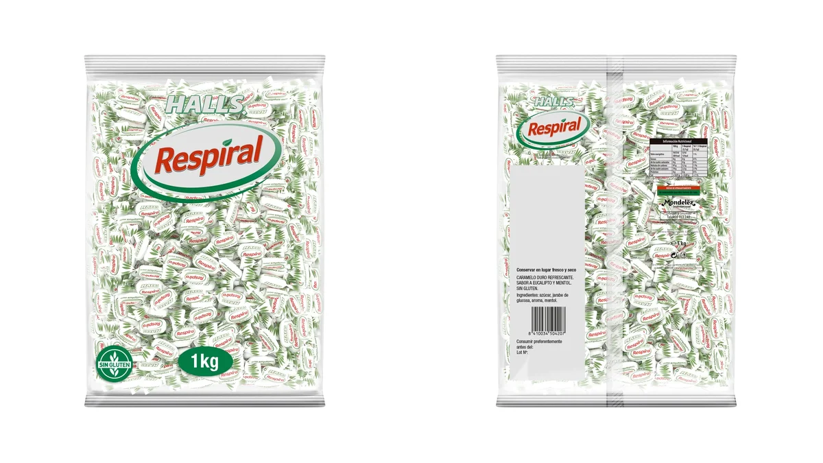 1kg caramelos Respiral Eucalipto Mentol (300uds. aprox)