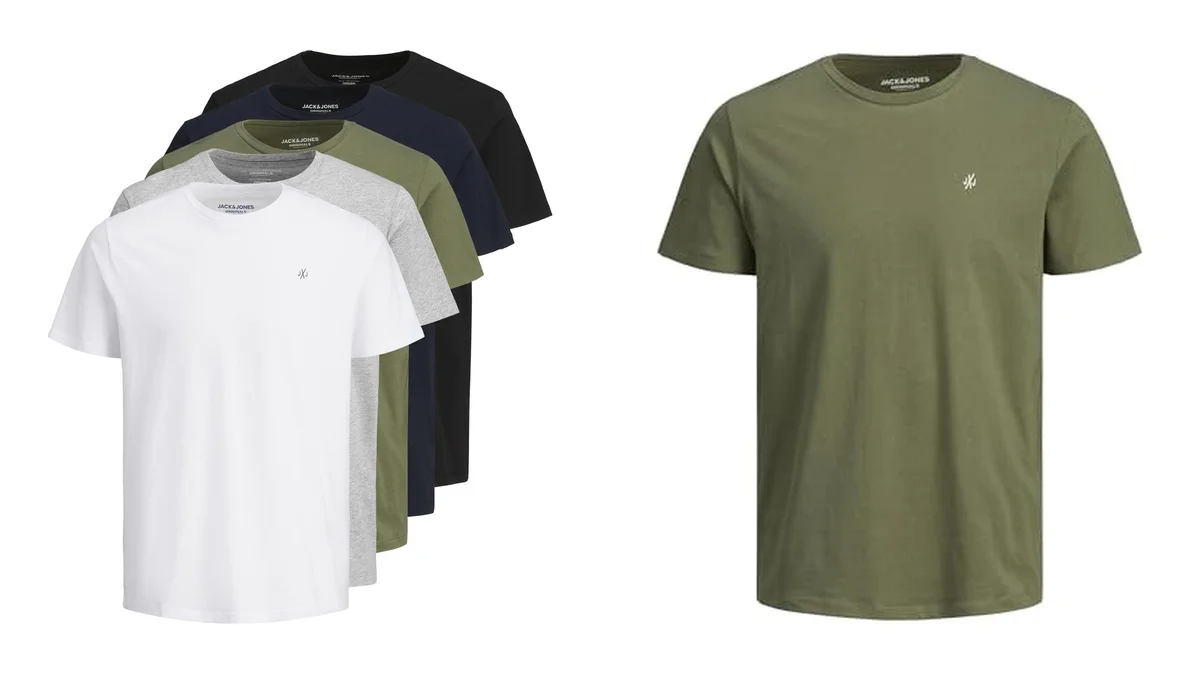 5 camisetas Jack &amp; Jones hombre