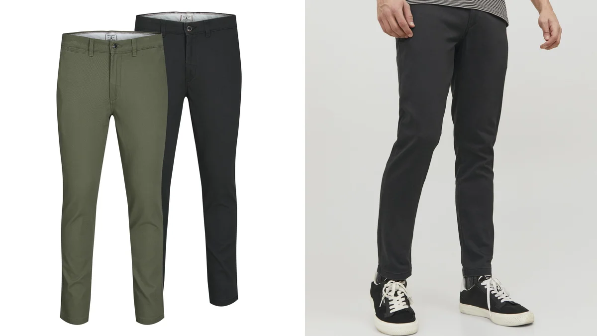 Pack 2 pantalones chinos Jack &amp; Jones para hombre