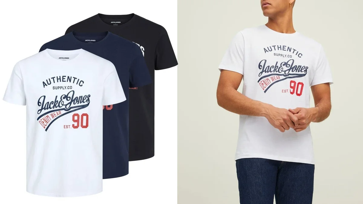 Pack 3 camisetas Jack &amp; Jones hombre