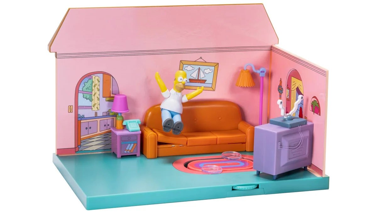 Diorama Sala de estar Los Simpson + figura Homer