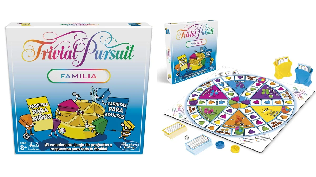 Trivial Pursuit Familia - con tarjetas para adultos y niños