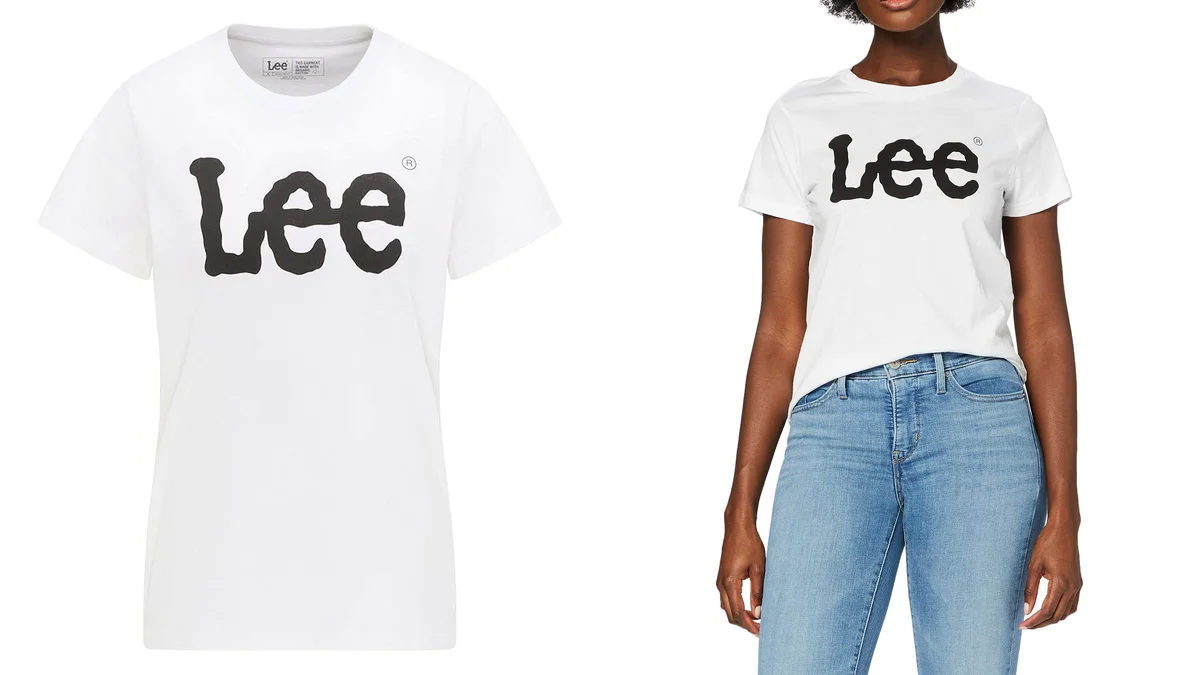 Camiseta Lee para mujer con logo grande