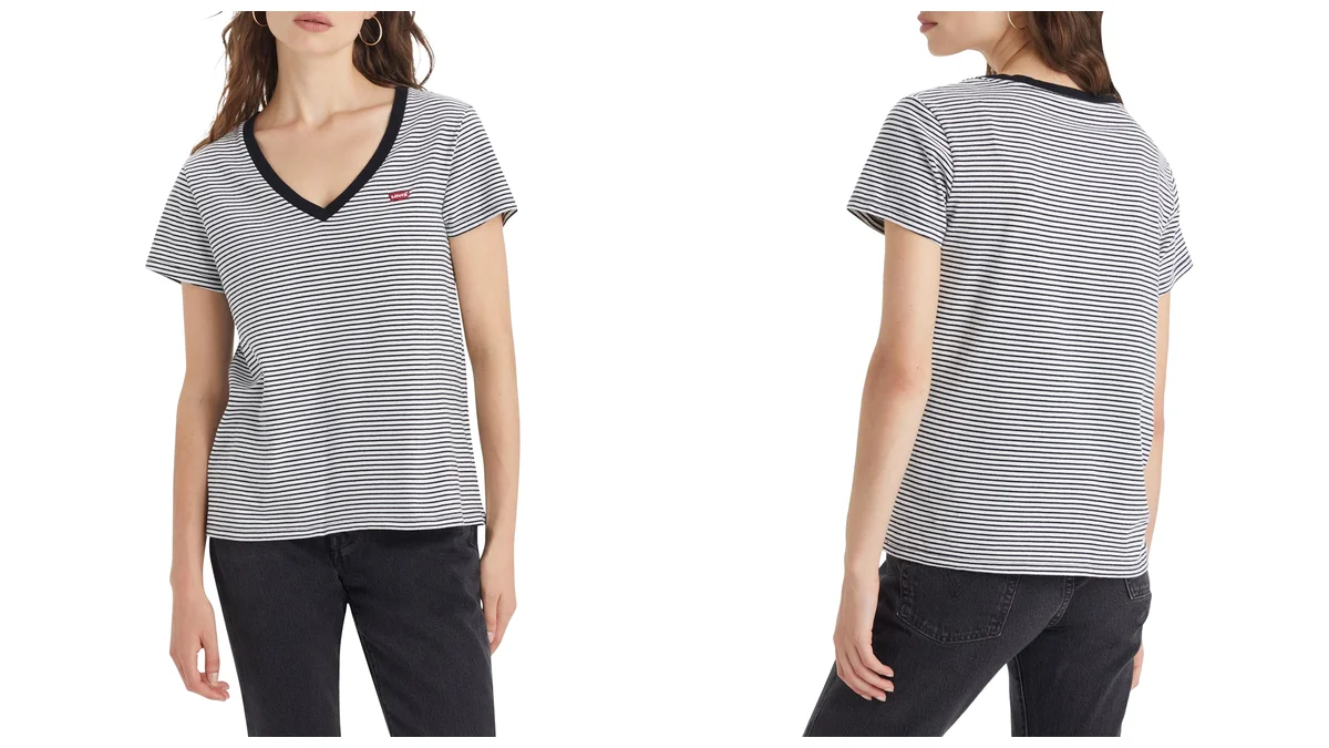 Camiseta Levis para mujer con cuello en V