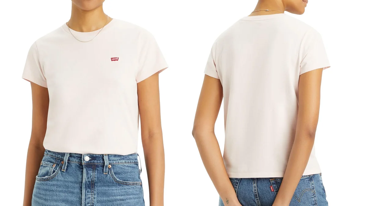 Camiseta Levis de manga corta para mujer