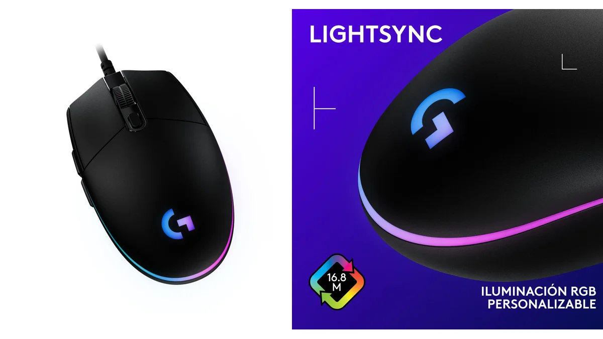 Ratón Logitech G203 Lightsync RGB - DPI 8000 - 3 colores