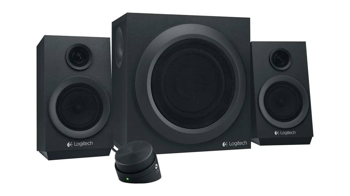 Altavoces Logitech 2.1 Z333 - 40W RMS - Mando con volumen y salida de auriculares